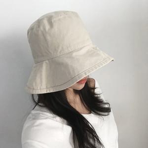 글램핏 / 여성 무지 코튼 오버핏 벙거지 버킷햇 모자