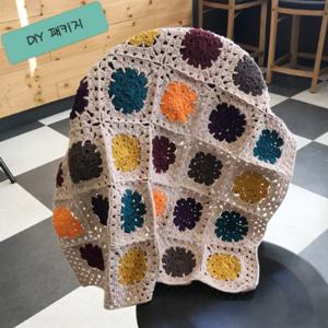 [아실닷컴][패키지]핵사곤플라워 미니블랭킷(파스텔10볼+도안)