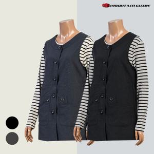 [마운틴가이드]봄,여름 등산복/단체복/여성 롱조끼 MVW-J202-401