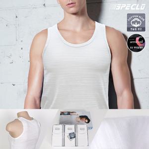 [흡습속건]에어로쿨 에어코튼슬럽 남성런닝 남자나시 3종세트