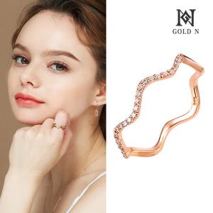 골드앤 18K 샤인웨이브 반지 RG