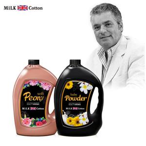 밀크코튼 고농축 퍼퓸 유연제 (3.06L 2개 피오니향+파우더향)