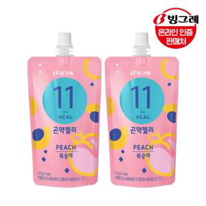 빙그레 11kcal 곤약젤리 복숭아 130gx15개