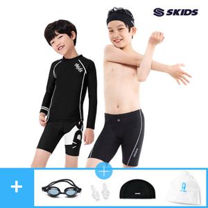 [균일가]스키즈 남아 실내수영복+용품 세트 / 래쉬가드 택1