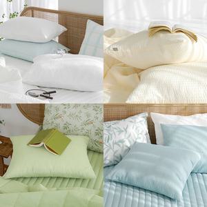 [올리비아데코] 스윗썸머 시어서커 리플 누비베개커버(50X70)