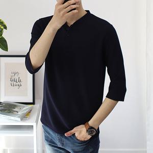 [후앙스] 엠보베이직 7부 헨리넥 티셔츠 DRRT9992