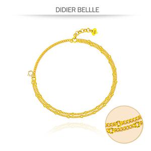 디디에벨라 순금 세미 두줄 팔찌7.5g