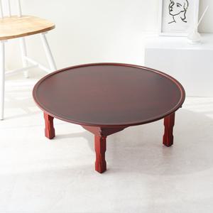 원2.5 칠기 유전 접이식 원형밥상 75센티 3인용 4인용 원형상 소반