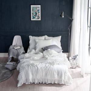 60수 고밀도 코튼 바이오 워싱 레나K여름차렵이불세트화이트