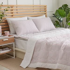 [라몬떼] 썸머 스트라이프 시어서커 여름 프릴 누빔이불 SS