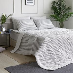 [라몬떼] 썸머 스트라이프 시어서커 여름 프릴 누빔이불 Q