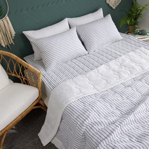 [라몬떼] 썸머 스트라이프 시어서커 여름 누빔이불 2종 세트 SS