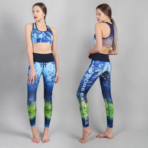 여성 요가복세트 하이퍼쿨 브라탑 9부 레깅스 상하의 JY174