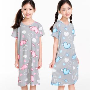 이라인 하트엔젤 아동 반팔원피스 이지웨어 파자마 잠옷