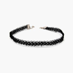 제이로렌 01N0651 블랙레이스 디테일 초커 목걸이