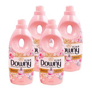 다우니 초고농축 퍼퓸 섬유유연제 스프링 가든 러브 1L x4개