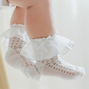 [엠케이] 쥬쥬 레이스 유아 양말 3종세트(0-3세) 204131