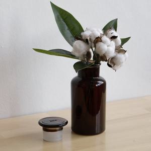 목화 부쉬 브라운 화병세트(조화/화병)
