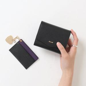 D.LAB 엘린 3단 중지갑 (4colors) [월렛in월렛  키링+카드지갑]