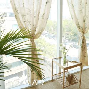 내추럴리프 가리개 커튼(창문형/135x150)1장+끈