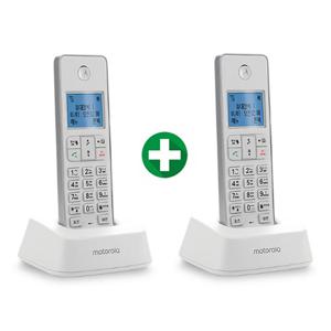 모토로라 무무선 전화기 본체 IT.51XA 화이트 2개