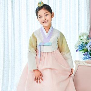 [예가한복] WL613 살구나래 여아한복/아동한복