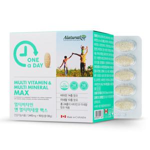 네추럴라이즈 원어데이 멀티비타민 맥스 90정