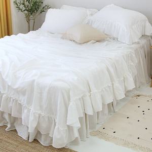 순수 이중거즈 프릴 여름이불(미니이불단품)