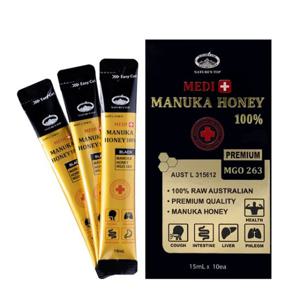 네이쳐스탑 프리미엄 메디 마누카 꿀 MGO 263 15ml 스틱꿀 10포