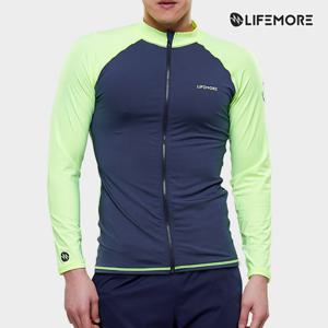 라이프모어 남성 집업 래쉬가드 상의 차콜 LF2MR3412Z