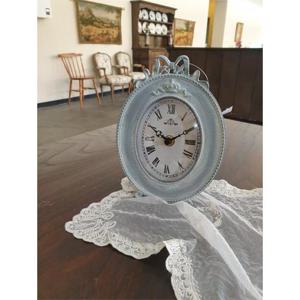 [꼬떼따블] 프렌치엔틱그레이 도트 탁상시계(1913141)