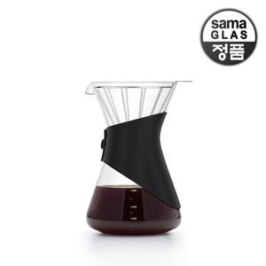 사마글라스 일체형 핸드드립 커피세트 FT003 (스텐필터)