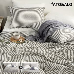 아토앤알로 엘리 시어서커 여름 홑이불베개세트 Q