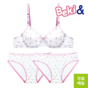 [베키앤]주니어 3단계 브라팬티3종(BNBR304_3ps)75A~85A