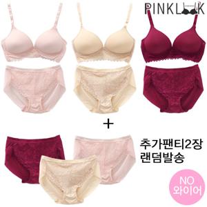 [핑크룩] 모브닝 노와이어 브라팬티8종세트