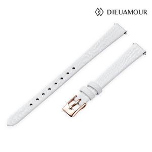 디유아모르 10mm 소가죽 시계밴드 DAB3201L-WH(RG) 시계줄