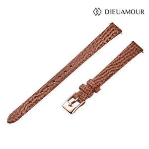 디유아모르 10mm 소가죽 시계밴드 DAB3201L-L_BR(RG) 시계줄