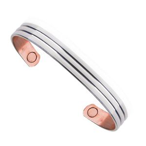 [영국수입] 사보나 런던 540 클래식 실버 구리 자석 뱅글팔찌