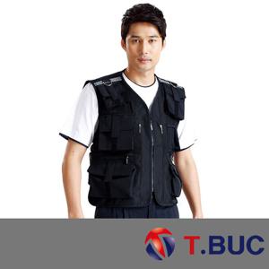 티뷰크 TA-111 특수 등망사 조끼 검정색 작업장