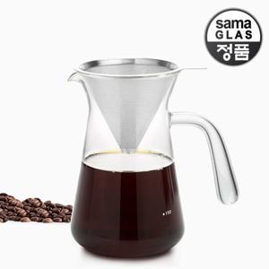 사마글라스 스텐 핸드드립 커피세트 600ml FT012