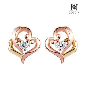 골드앤 14K 러브하모니 귀걸이 콤비