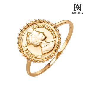 골드앤 14K 엠보 엘리자베스 코인 반지 YG