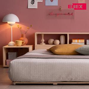 [에넥스]NEW 본 소나무 원목 침대 헤드(Q)