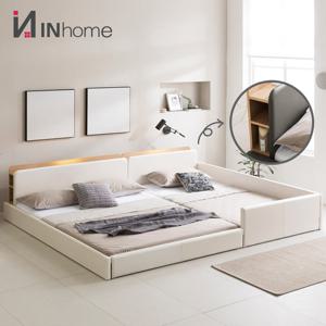 인홈 라온 LED 저상형 패밀리 침대프레임 SS+SS