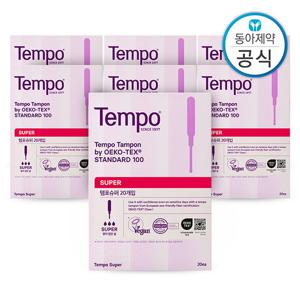 템포 슈퍼 탐폰 체내형생리대 20매 7개 총140매