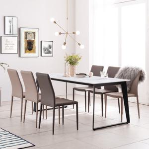 헤이미쉬홈 아놀드 포세린 통세라믹 6인용 식탁 세트 1800