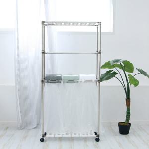 클링 뚜껑회전형 재활용 분리수거함 3P 3단