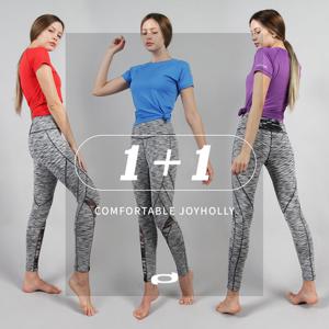 조이할리 요가복 세트 반팔티 레깅스 9부 상하의 K 2종 JY182