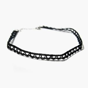 제이로렌 01N0745 슬림 레이스 페브릭 초커