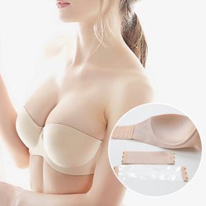 오프숄더 스트랩리스 노와이어 볼륨 끈없는 누드 브라_SBR03